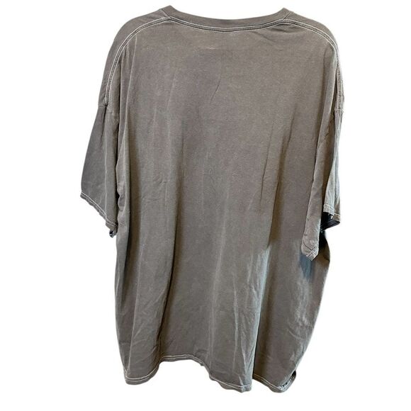 NWT Unisex Gray Acid Wash OUTKAST Short Sleeve Graphic Tee Shirt - Size 2XL - Picture 2 of 5